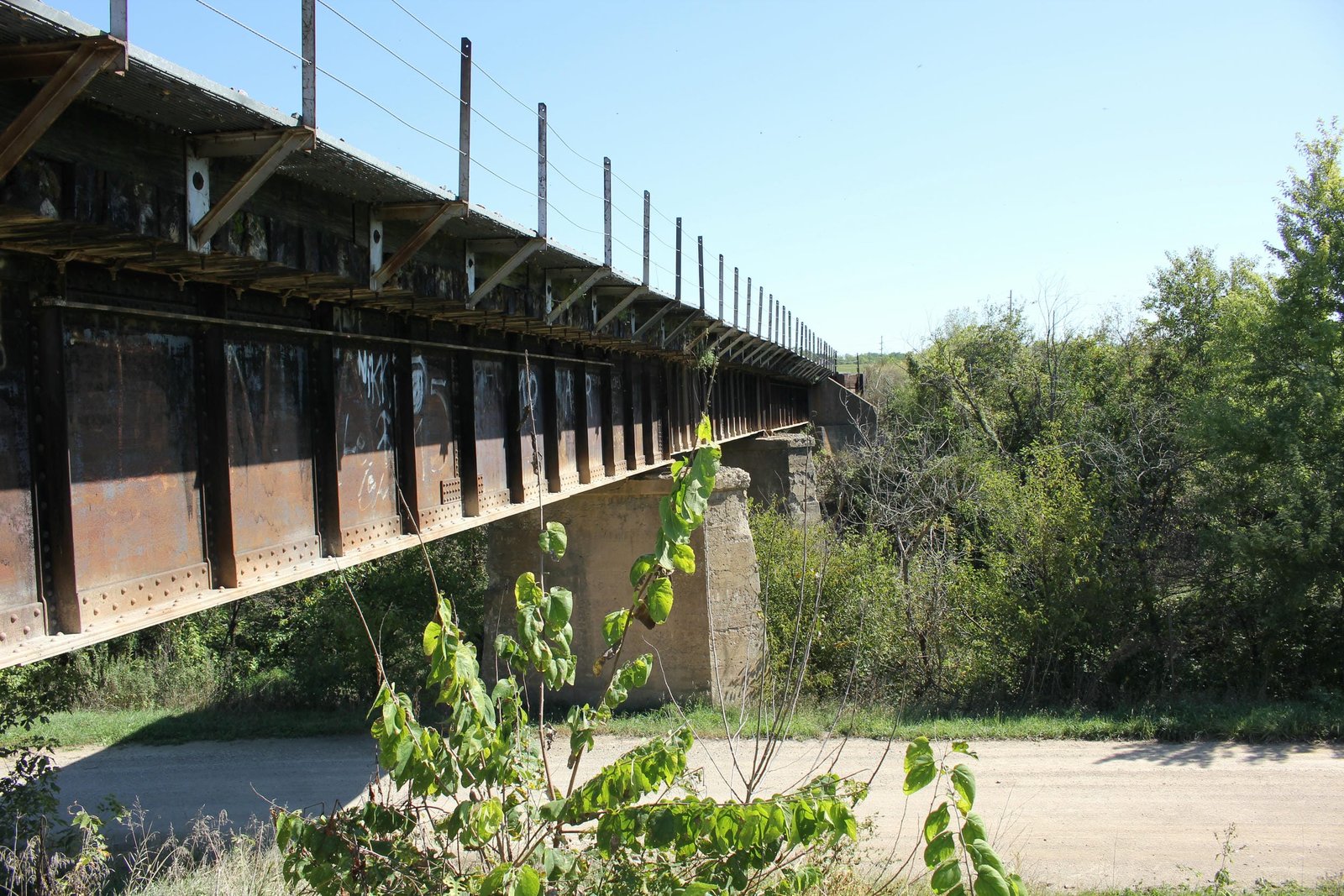 Looking south
